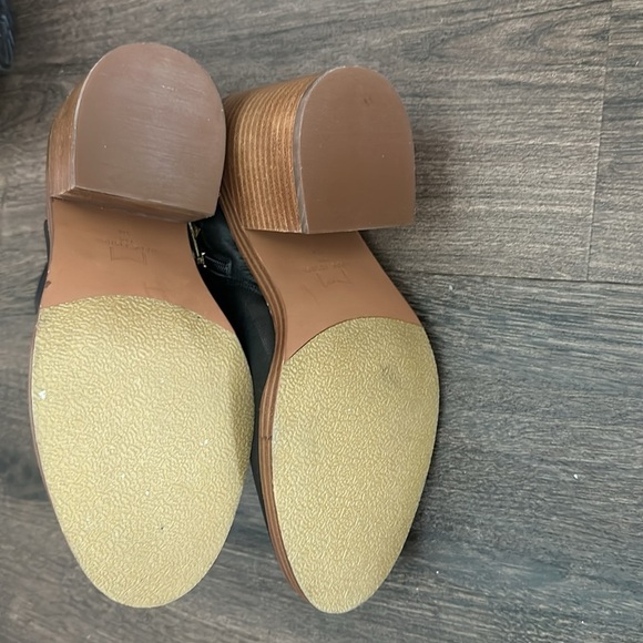 New! Marc Fisher ML Haleena Black Leather Ankle Boots - Size 9🫧 - Picture 7 of 7